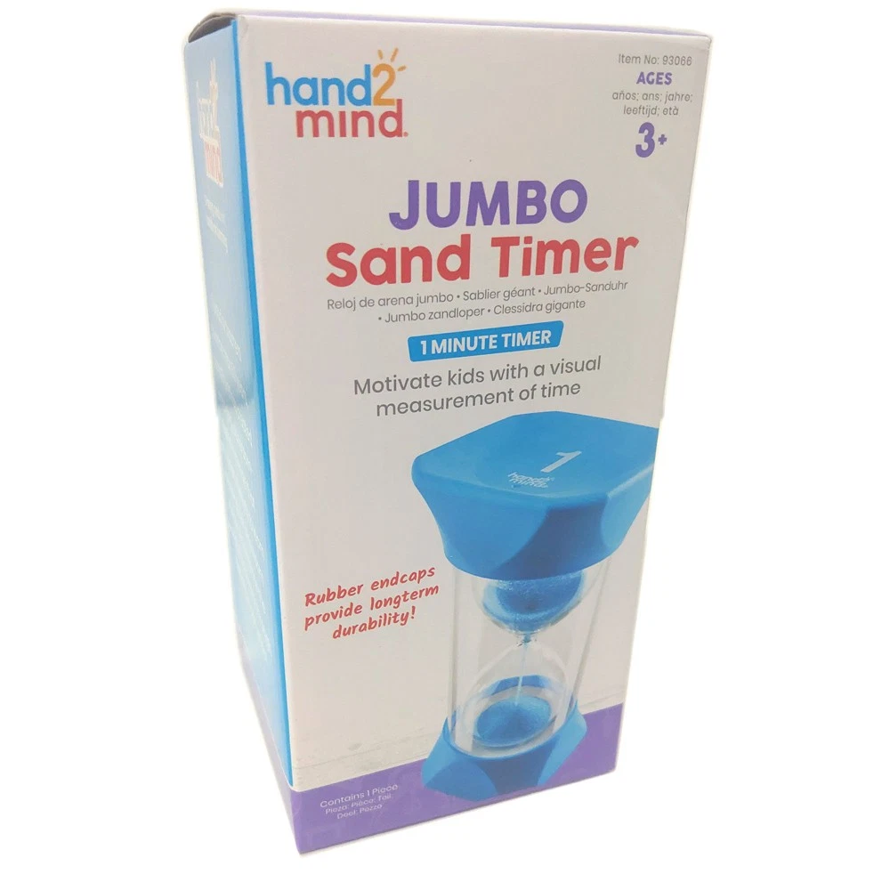 Learning Resources Sand Timer Hand2Mind Jumbo 1 Minute