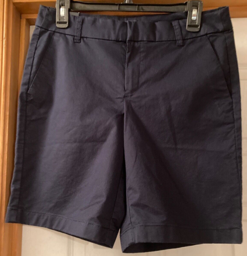 J Crew Women’s Navy Blue Chino 9” Bermuda Shorts Size 6