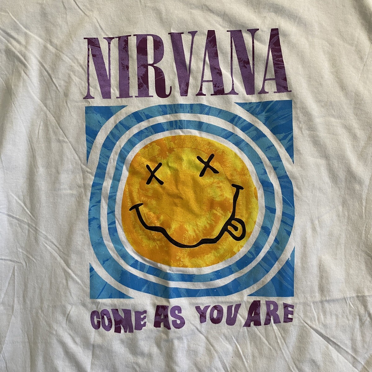 Nirvana Come As You Are Smiley Face Men's T-Shirt Short