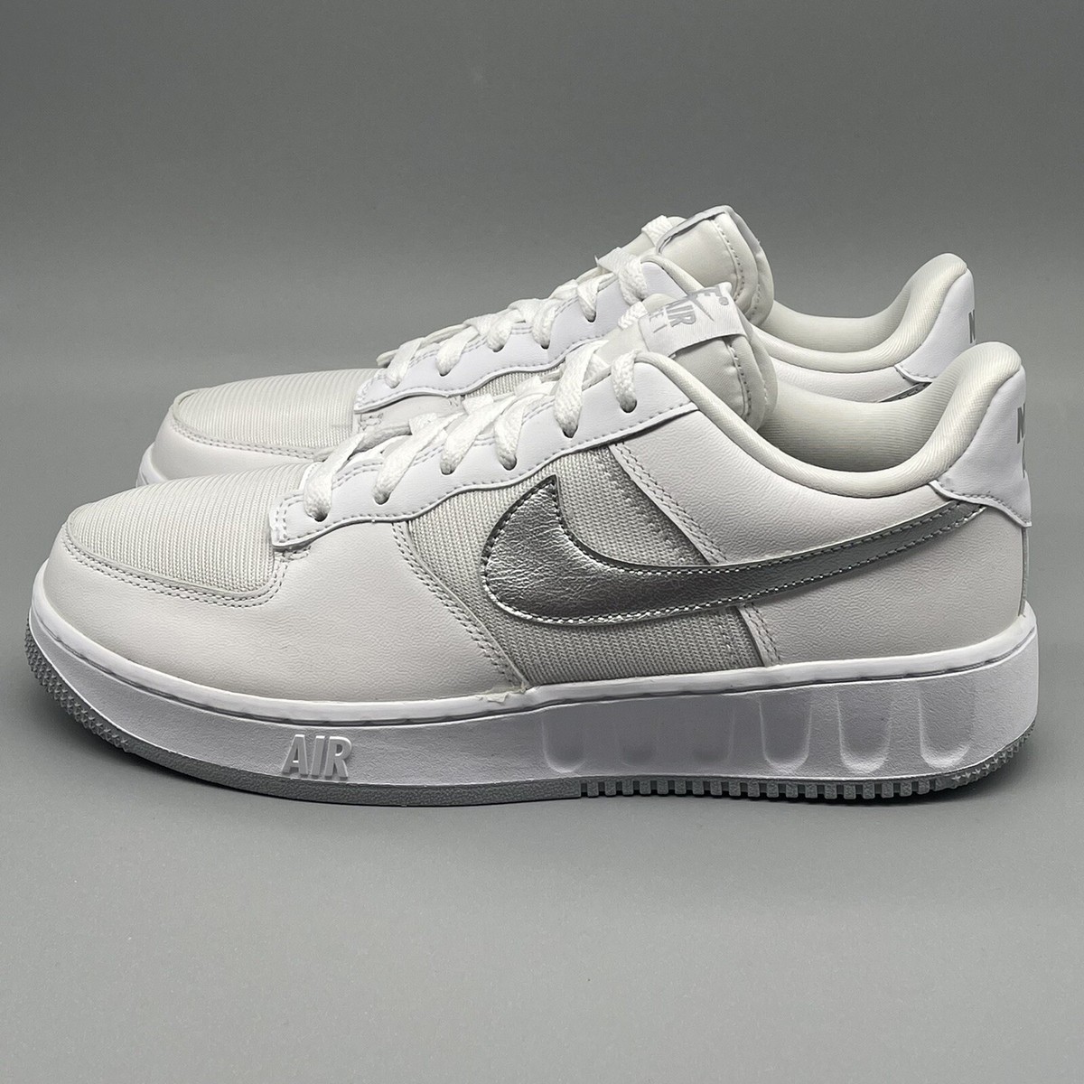 Nike Air Force 1 Unity GS White Grey Platinum Kids Sz 6Y Nike Air Force 1 Unity GS White Grey Platinum Kids Sz 6Y