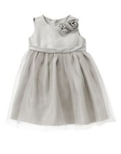 GYMBOREE HOLIDAY GEMS SILVER FLOWER SPARKLE TULLE DRESSY DRESS 2T NWT