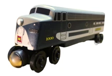 Wooden Whittle Shortline Railroad Wabash Cannonball EMD F7 A Locomotive Engine