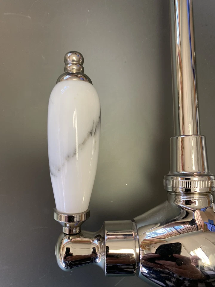 Raro grifo de barra Carrera Phylrich níquel pulido Foto 2 de 4