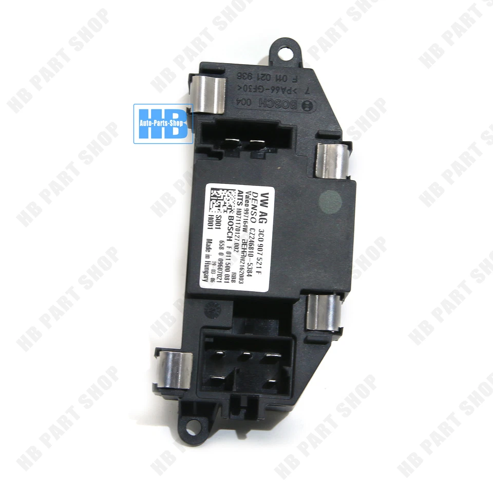 Nueva resistencia del motor del soplador delantero para VW Volkswagen Beetle Audi Q7 3C0907521F Foto 3 de 4