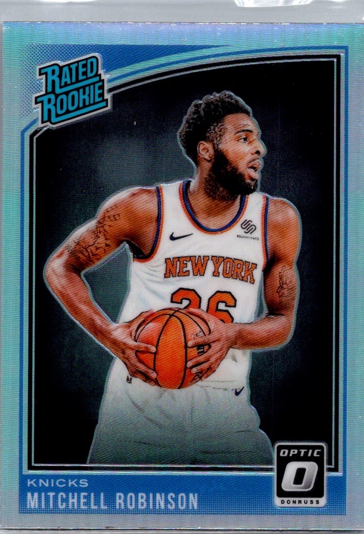 2018-19 Panini Donruss Optic Holo Prizm Rated Rookie #163 Mitchell Robinson (RC)