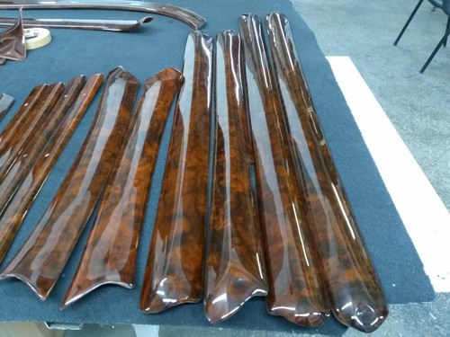Wood trims dashboard set for Mercedes Benz 280s 300s 6.3 long W109 280sel RHD - Picture 3 of 11