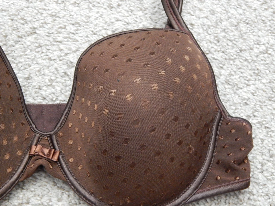 SUJETADOR RAMPAGE ÍNTIMATES TALLA 40C FORRADO COBERTURA COMPLETA MARRÓN CON AROS AJUSTABLE Foto 3 de 4