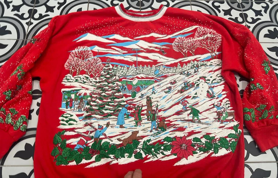 Sudadera XL De Colección Años 80 Navidad Feo Suéter Cascanueces Fiesta Años 80 Foto 4 de 4