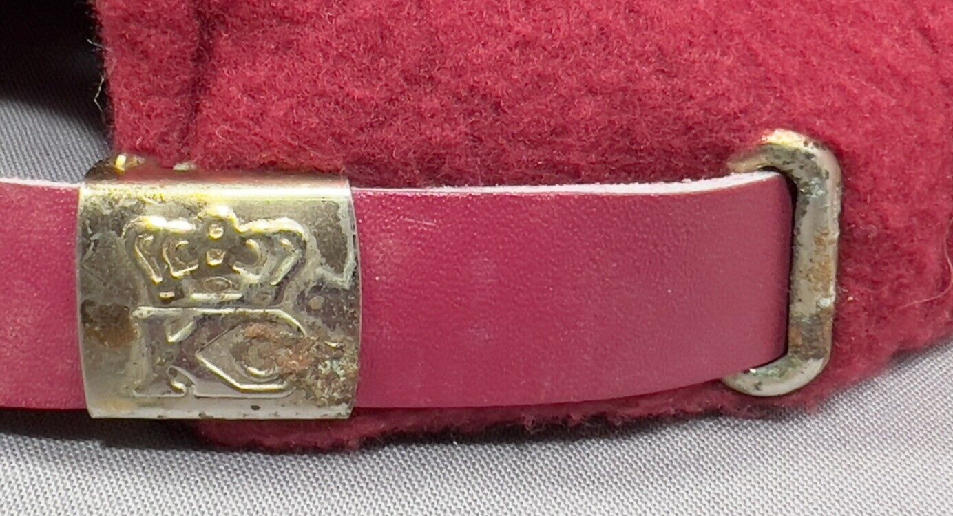 Vtg KC Cap Blank Plain Solid Strap Back Hat Burgu… - image 15