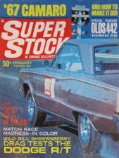 1967 Dodge R/T 440, Chevrolet Camaro in vintage Super Stock Magazine