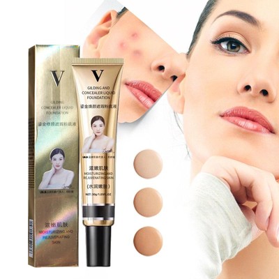 Liquid Foundation Full Coverage New Formula Makeup Base Concealer Cream new~