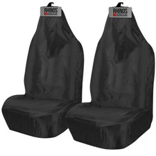 FOR VAUXHALL CORSA B C D E F - Waterproof Front Car Seat Covers Protectors Black