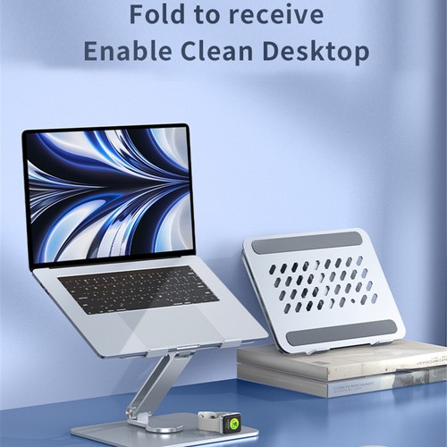 Laptop Stand Ergonomic Portable Adjustable Height Laptop Holder 360° Rotatable - 第 3/14 張圖片