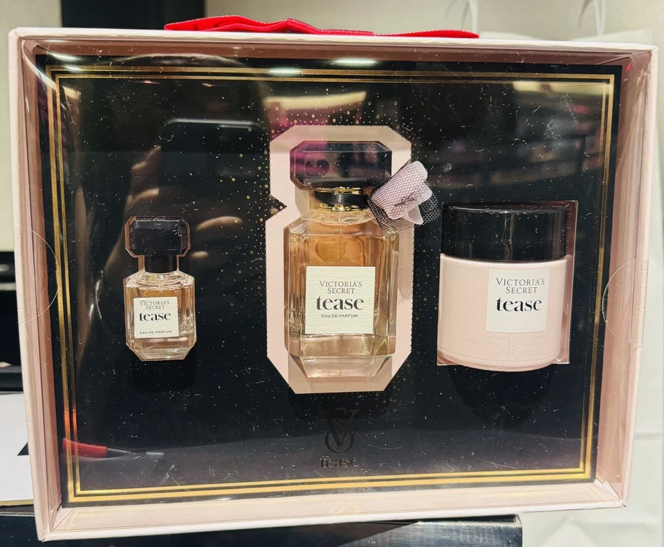 Victoria's Secret TEASE Eau De Parfum 1.7oz/50ml Perfume Set de Regalo 3 Piezas Foto 4 de 4