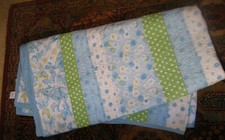Pottery Barn Kids Cotton Quilted Spread Floral Butterfly Print 90" x 88" EUC