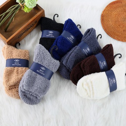 Mens Women Thicken Thermal Wool Cashmere Casual Sports Floor Warm Soc F2~