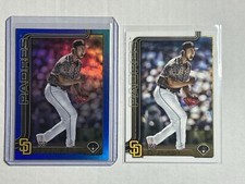 2025 Topps Series 1 Yu Darvish Blue Holo Foil 036/150 #323 Padres +base