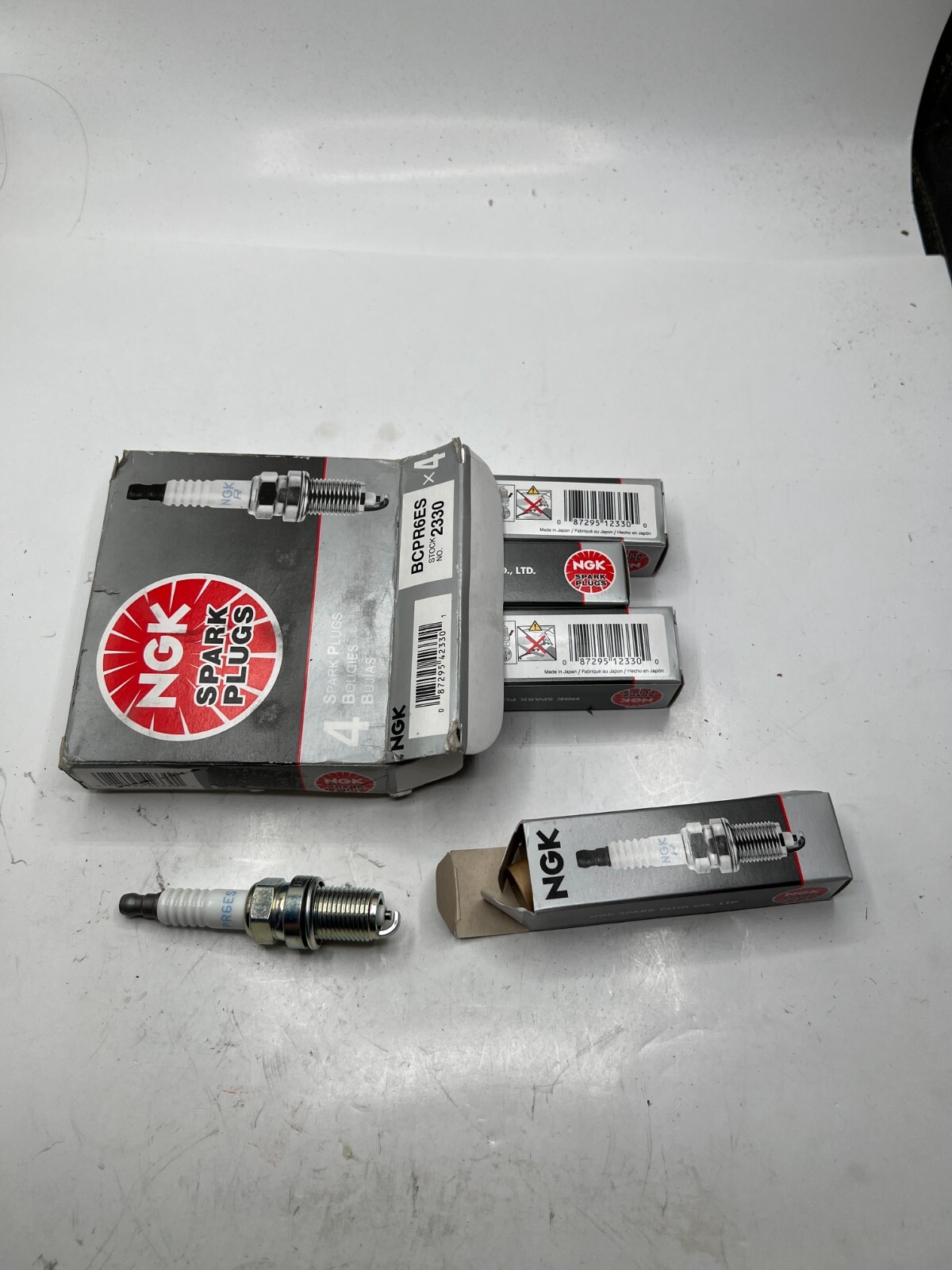 Box of 4 - NGK Nickel Spark Plug BCPR6ES Stock No. 2330