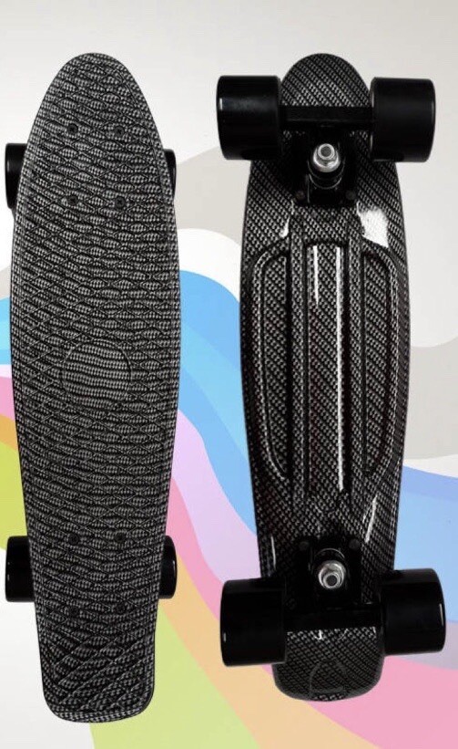 22 inch Skateboard Mini Cruiser Penny Style Board Plastic Deck Complete Board.