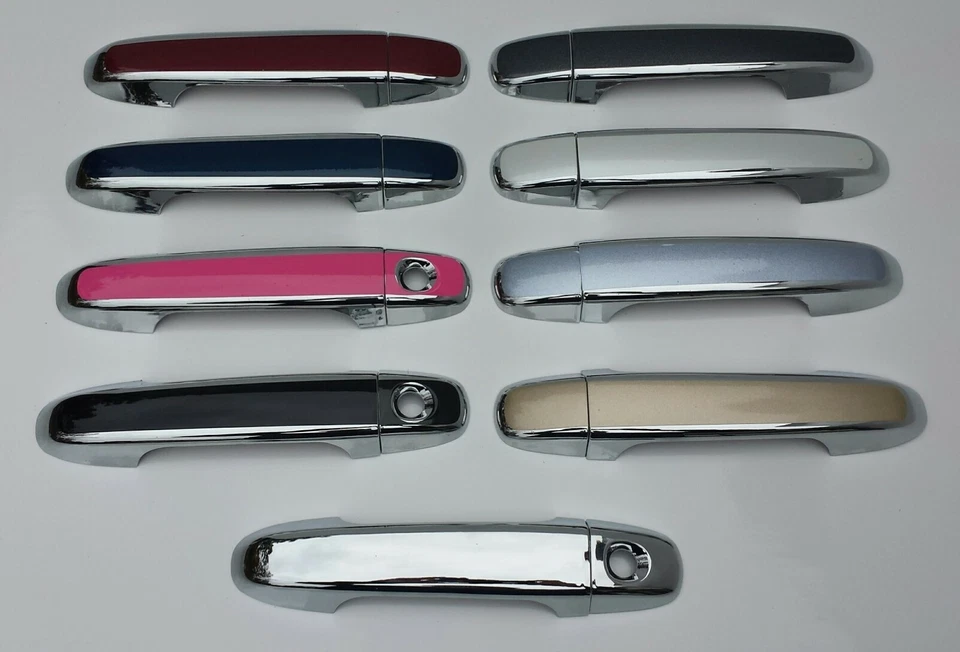 Superposiciones de manija de puerta personalizadas negras o cromadas Toyota Yaris 2012-2018 TÚ ELIGES CLR Foto 2 de 4