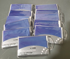 Micro-Fiber Foldable Cleaning Cloth - Glasses,Cameras Screens in Blue 11PACK