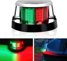 Nilight Marine Boat Navigation Light 24LED Red Green LED Port Starboard Signals