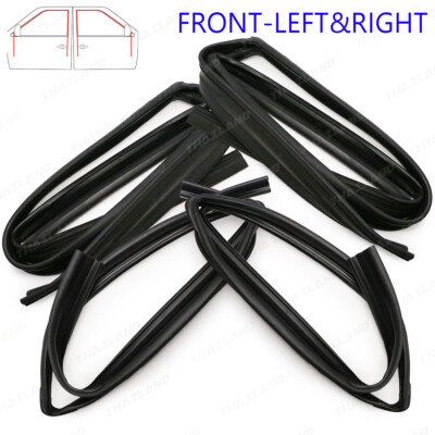 4Dr Glass Run Door Channel Rubber Fits Toyota Vios NCP42 Sedan 2003 2006