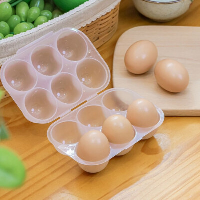 1 Stück Transparent Eier Aufbewahrungsbox Kunststoff Eier Träger 6 Gitter Eier Halter Küche