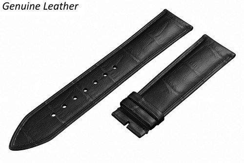 Correa de reloj de cuero genuino negro para ZENITH broche de hebilla pasadores de 18-24 mm - Imagen 5 de 13