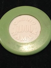 CASINO NEMUR CASINO CHIP $1000 POKER CHIP BELGIUM VINTAGE