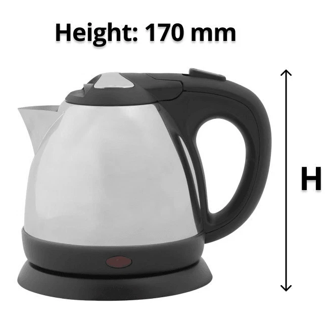 NEW Nero Delia Stainless Steel Kettle 0.8L Compact Small Light - image 4 of 4