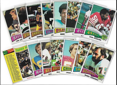 1975 Topps Football Singles  VG*EX*NM Complete Your Set  230-528   Free Shipping