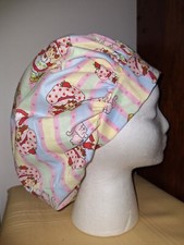 Strawberry Short Cake Medical Surgical Bouffant Scrub Hat SIZE Large LAST ONE