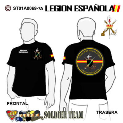 Camisetas Super Premiun: Legion Española Iª Bandera Comandante