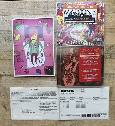 MAROON 5 OVEREXPOSED LIMITED EDITION NUMBERED VINYL BOX SET 0561/1000 - Picture 15 of 18