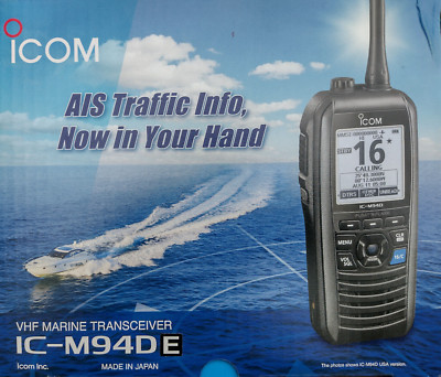 Icom M94D Marine VHF DSC Handheld Radio with AIS Receiver (Replaces ...