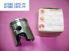 Suzuki T20 GT380 GT250 Piston 1.00 1972-77 NOS Over Size PISTON 12110-33004-100