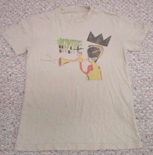 Abercrombie & Fitch x Jean Michel Basquiat Small Graffiti Pop Art Soft T-Shirt - Afbeelding 1 van 4