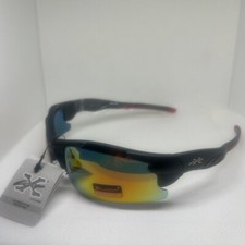 X-LOOP Semi-Rimless Sporty Shades Mirrored Men's Sunglasses