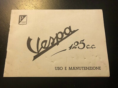 Ricambi Vespa Manuale Uso E Manutenzione Vespa Et4 125 Manuale