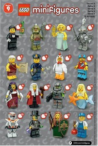 Lego Minifigure Series 9 - check list 