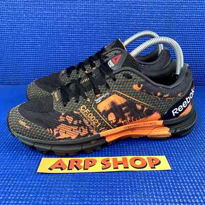 REEBOK X CROSSFIT CUSHION Women`s Size Black Orange Athletic Shoes  V72220