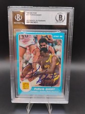 1985-86 STAR #131 Purvis Short AUTO AUTHENTIC Basketball Signed Beckett BAS 