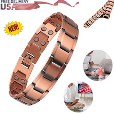Copper Magnetic Bracelet Energy Healing Therapy Arthritis Pain Relief Men Women