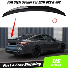 For 2021-2024 BMW 4-Series G22 430i M440i M4 Style GLOSS BLACK Trunk Spoiler Lip