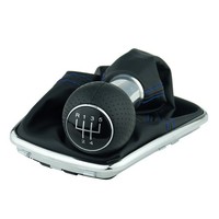 Schaltsack Mit Schaltknauf FüR VW Golf 4 IV Bora Blau 5 Gang Chrom Rahmen 12Mm