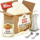 Soy Candle Wax for Candle Making 10 lbs Natural Pure Soy Wax Flakes Bulk