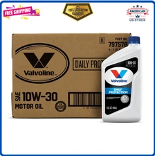 Valvoline Daily Protection 10W-30 Conventional Motor Oil 1 QT, Case of 6