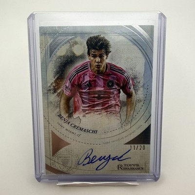 Benja Cremaschi 2025 Topps Chrome MLS RA-BC1 Renaissance Autograph /20