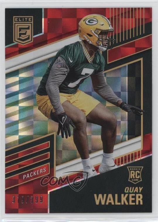 2022 Panini Donruss Elite Rookies Red 379/399 Quay Walker #186 pe8